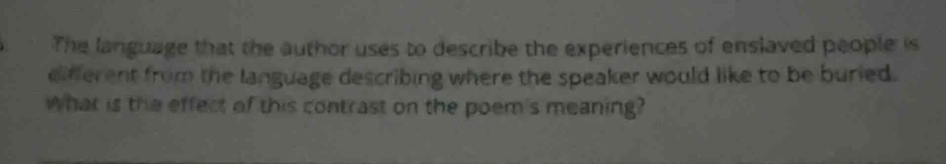 the language that the author uses to describe the experiences of enslav…