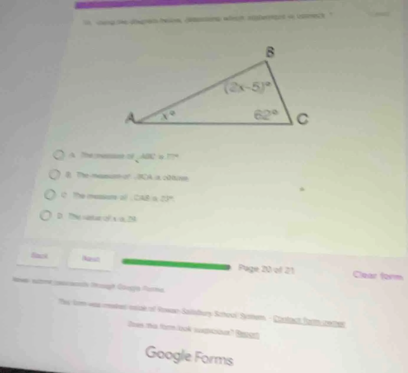 16. using the diagram below, determine which statement is correct? a. t…