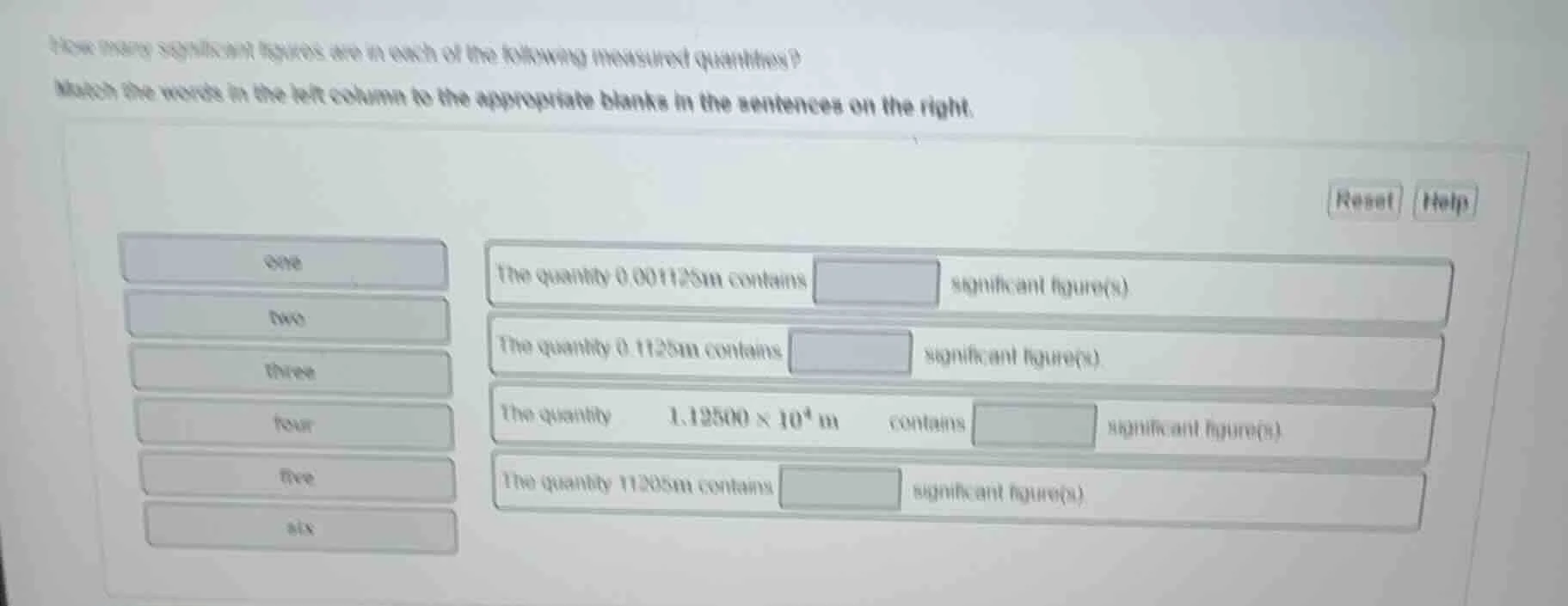 how many significant figures are in each of the following measured quan…