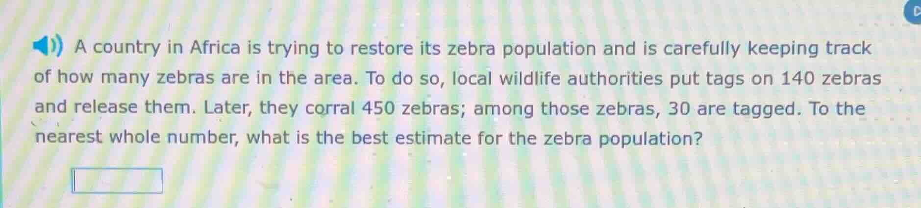 a country in africa is trying to restore its zebra population and is ca…