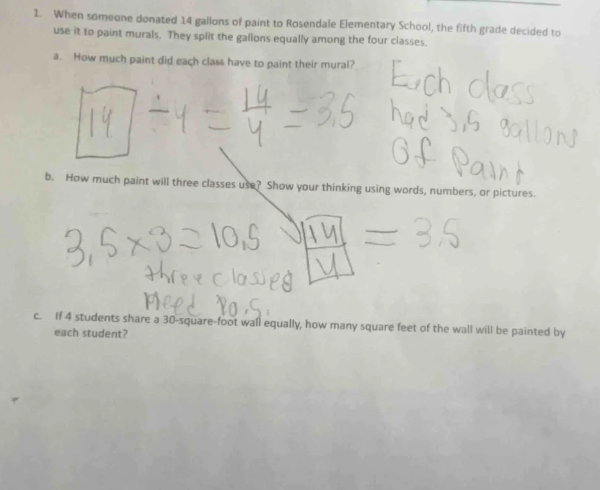 1. when someone donated 14 gallons of paint to rosendale elementary sch…