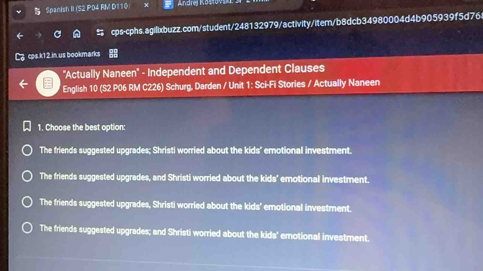 \actually naneen\ - independent and dependent clauses english 10 (s2 p0…