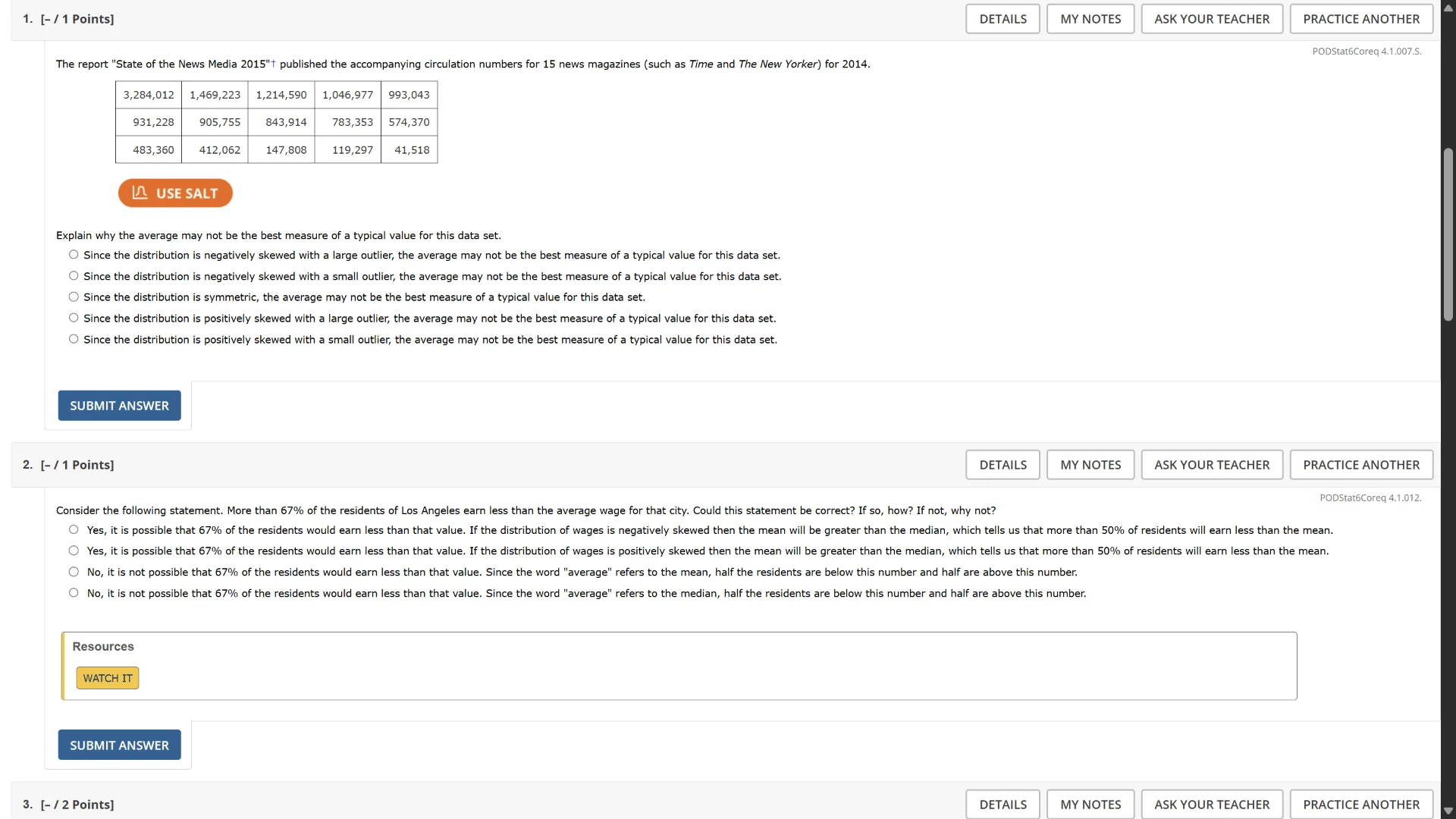 1. the report \state of the news media 2015\ published the accompanying…