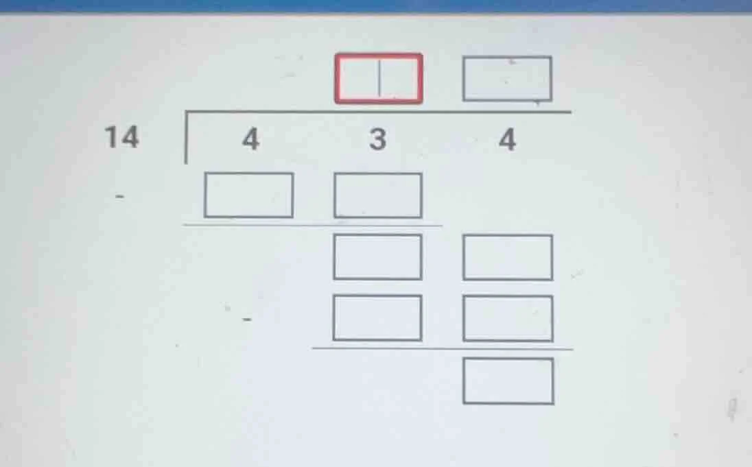 14 longdiv 4 3 4