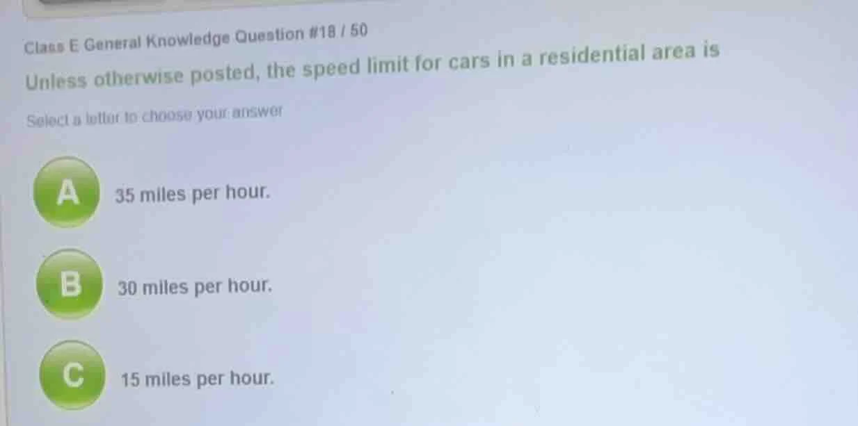 class e general knowledge question #18 / 60 unless otherwise posted, th…