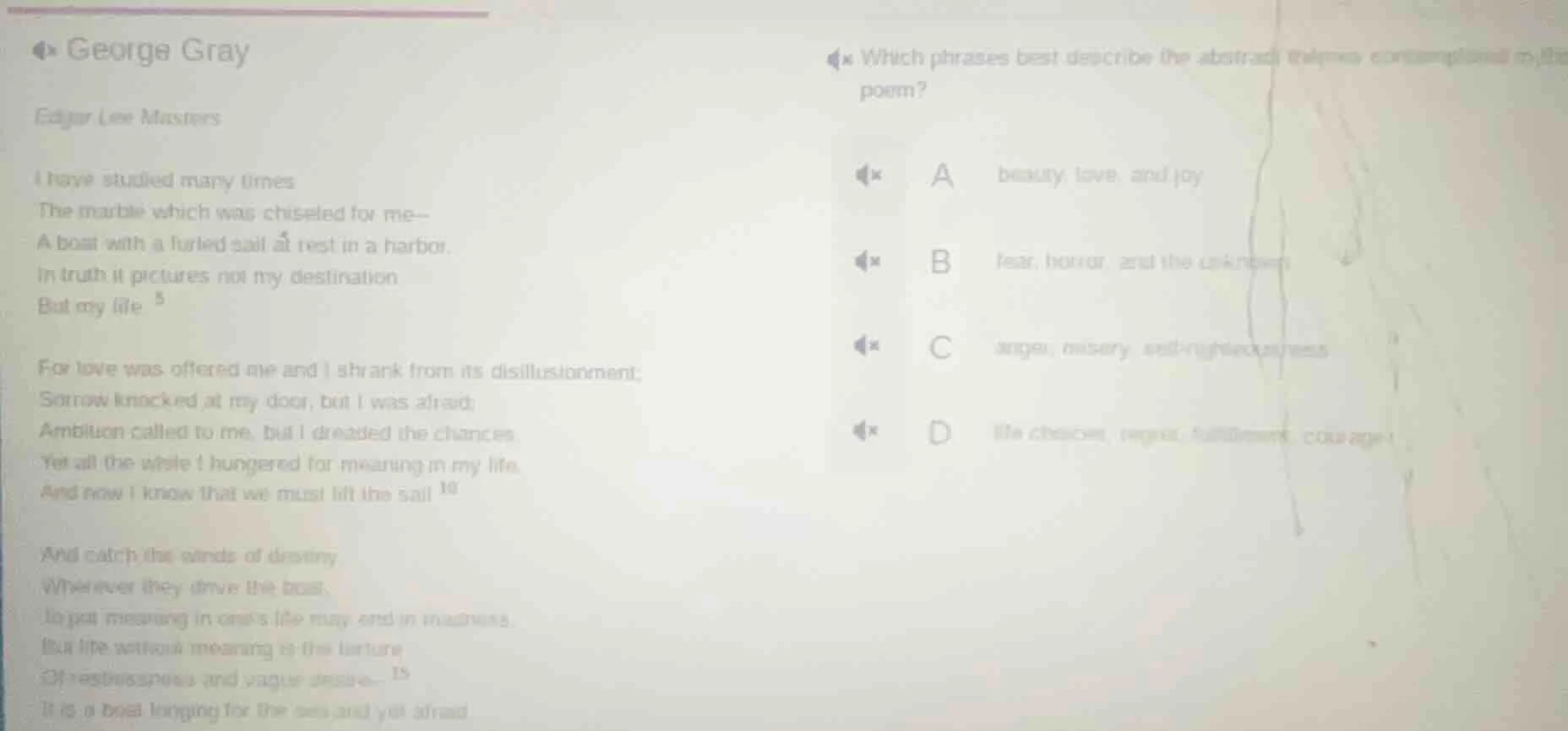 george gray edgar lee masters i have studied many times the marble whic…