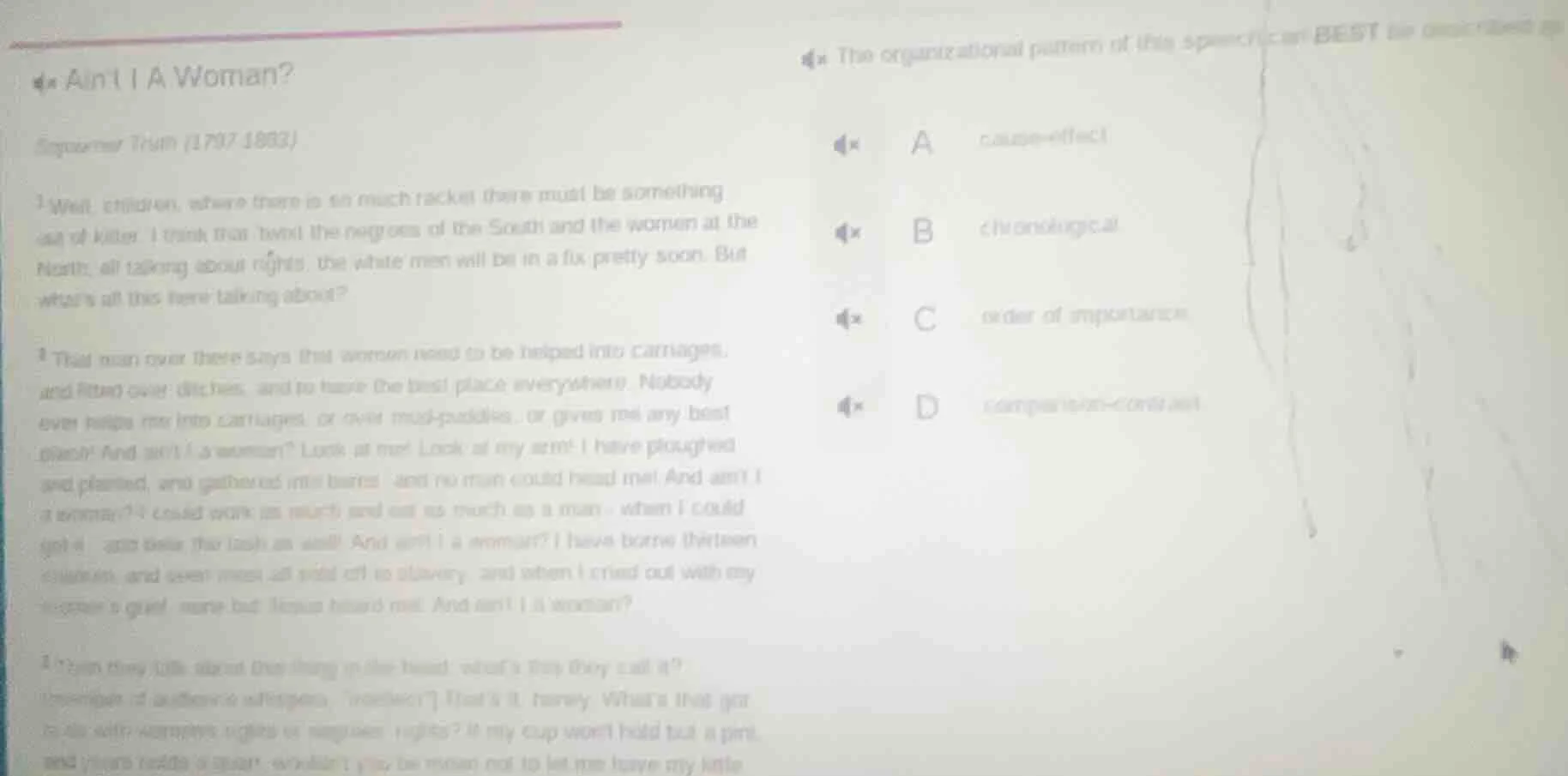 aint i a woman? sojourner truth (1797 - 1883) 1 well, children, where t…