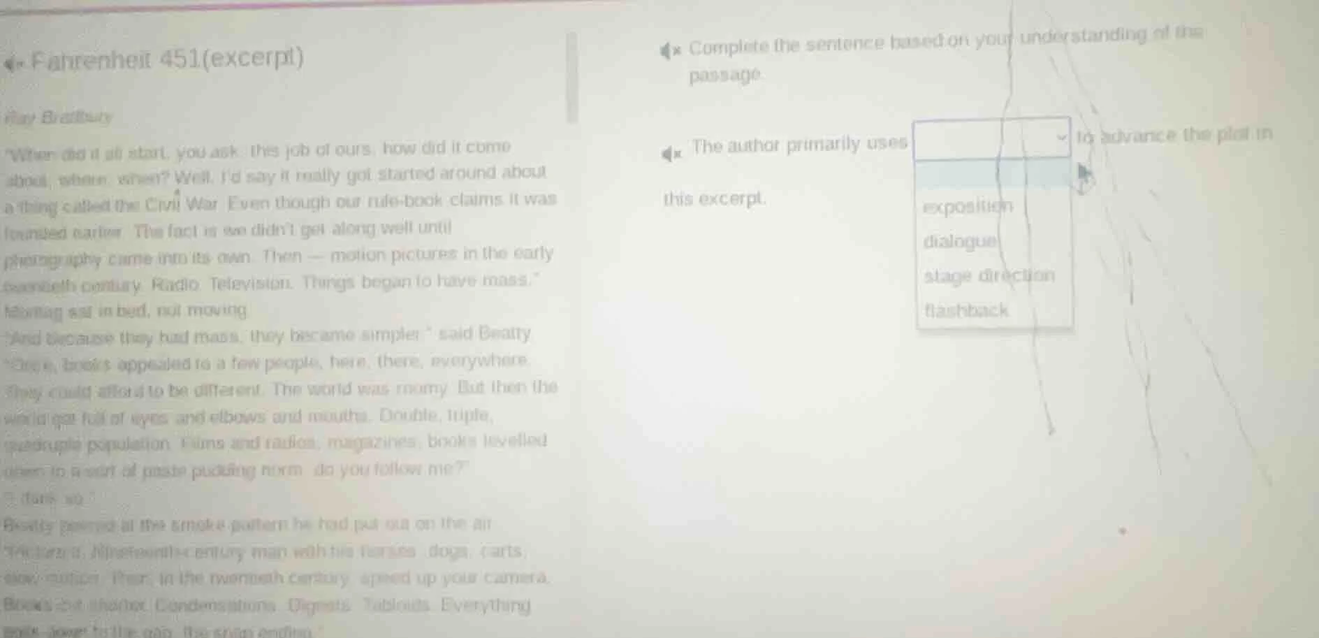 fahrenheit 451(excerpt) ray bradbury “when did it all start, you ask. t…