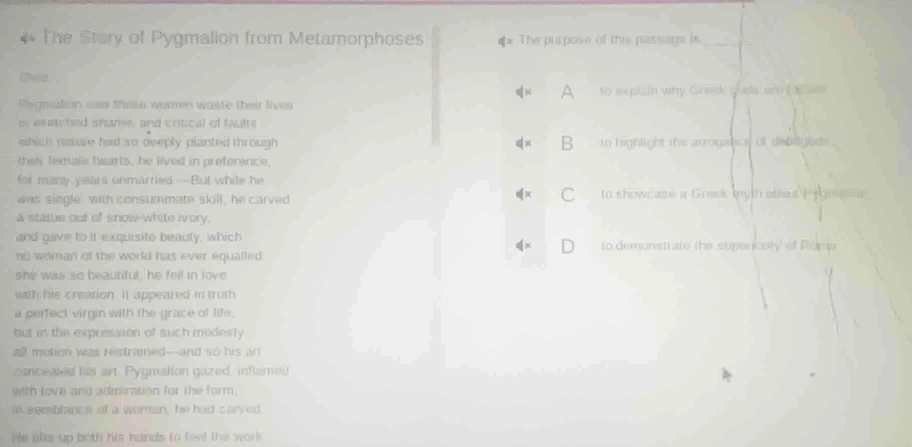 the story of pygmalion from metamorphoses pygmalion saw these women was…