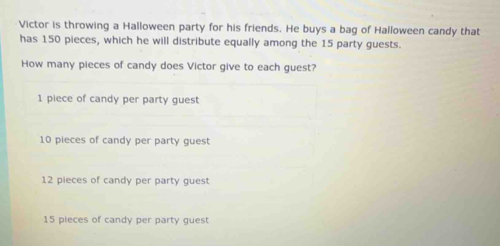 victor is throwing a halloween party for his friends. he buys a bag of …