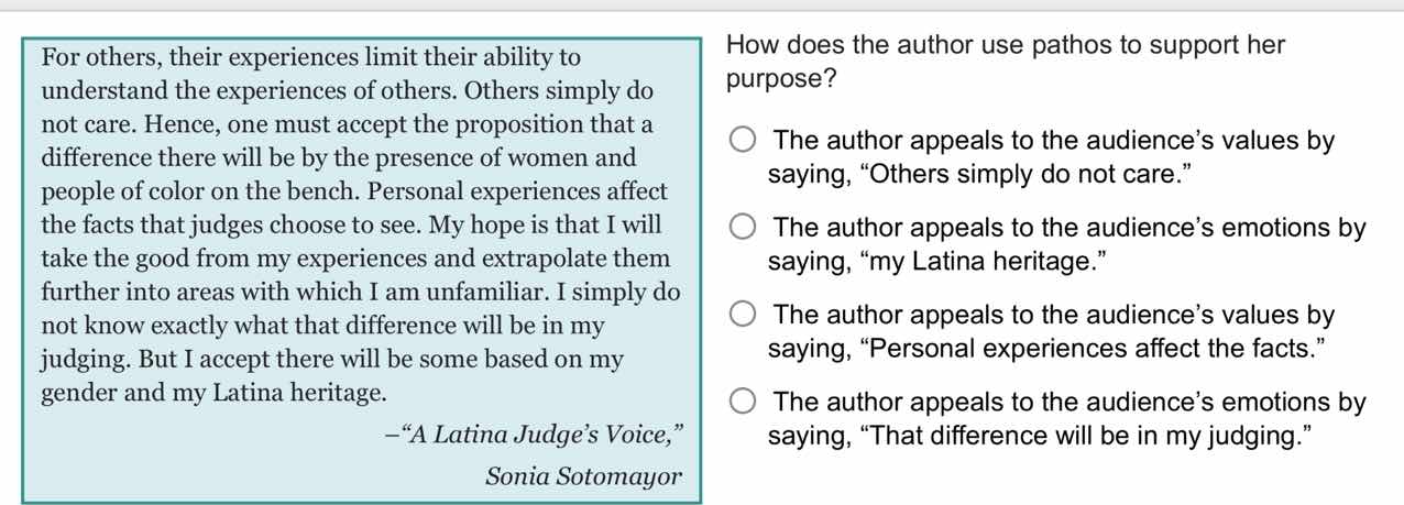 for others, their experiences limit their ability to understand the exp…