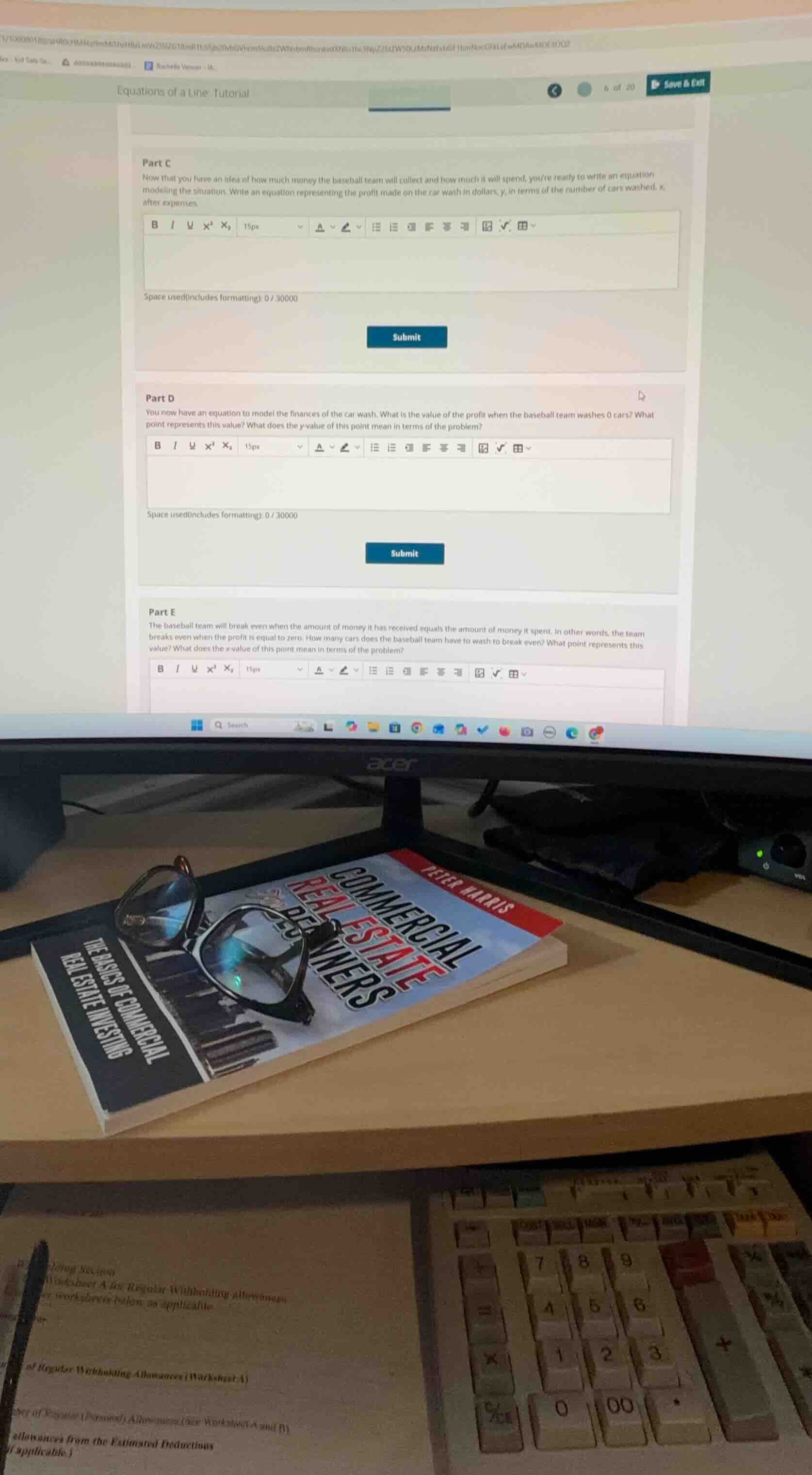 equations of a line tutorial part c now that you have an idea of how mu…