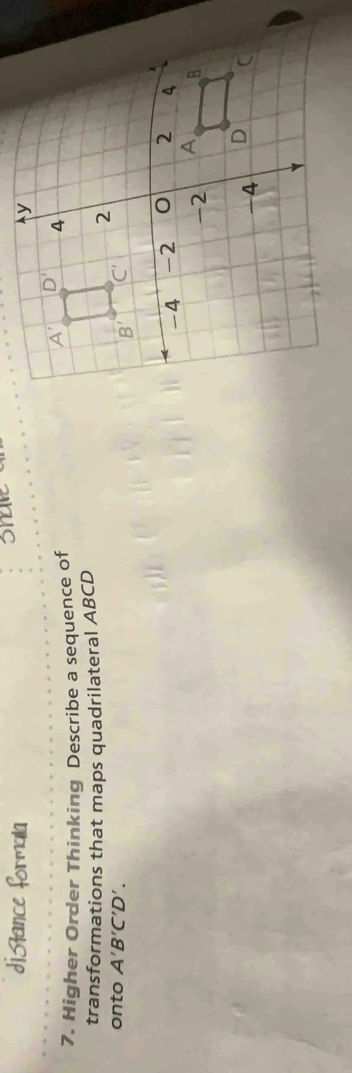 7. higher order thinking describe a sequence of transformations that ma…