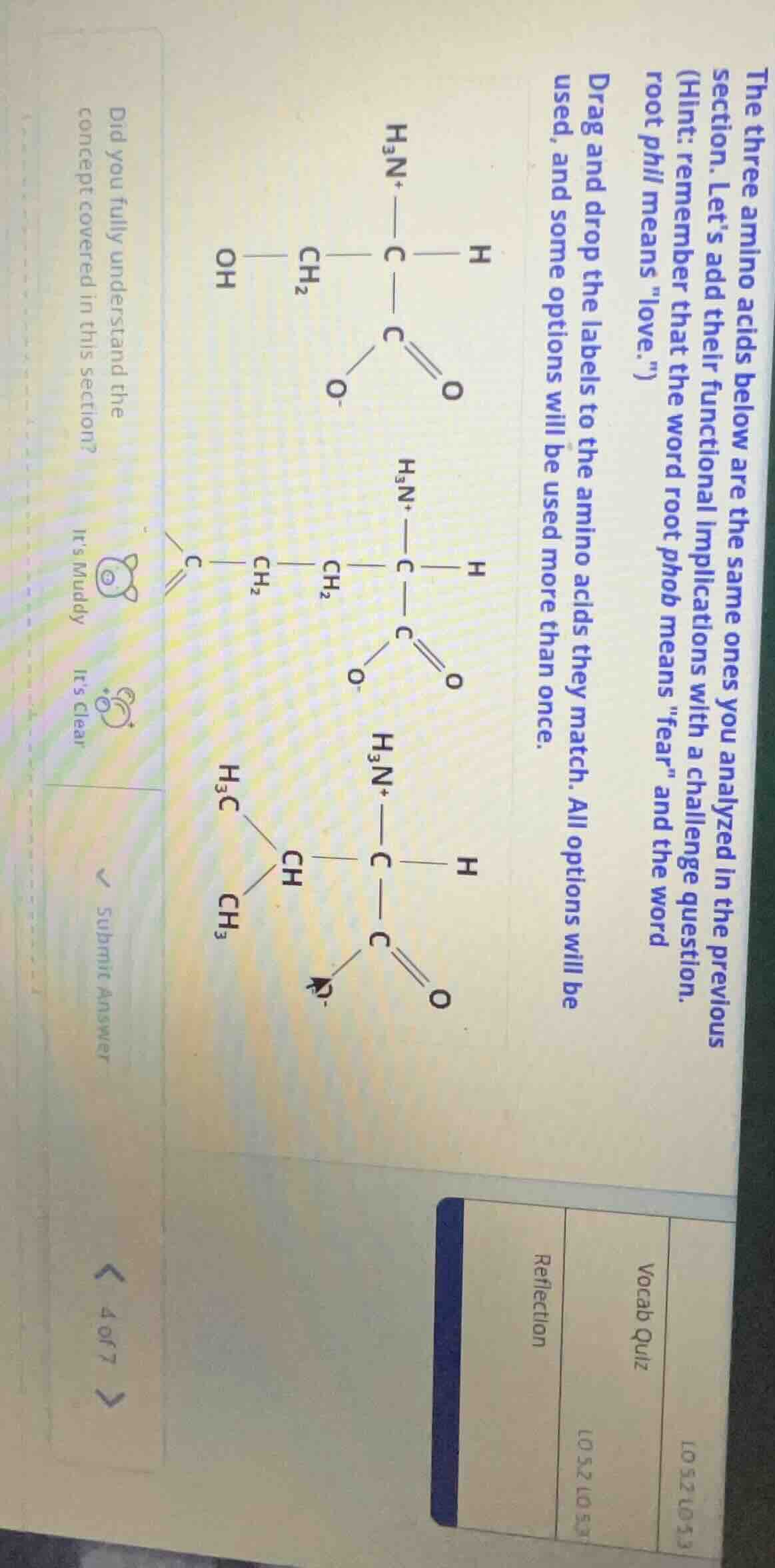 the three amino acids below are the same ones you analyzed in the previ…