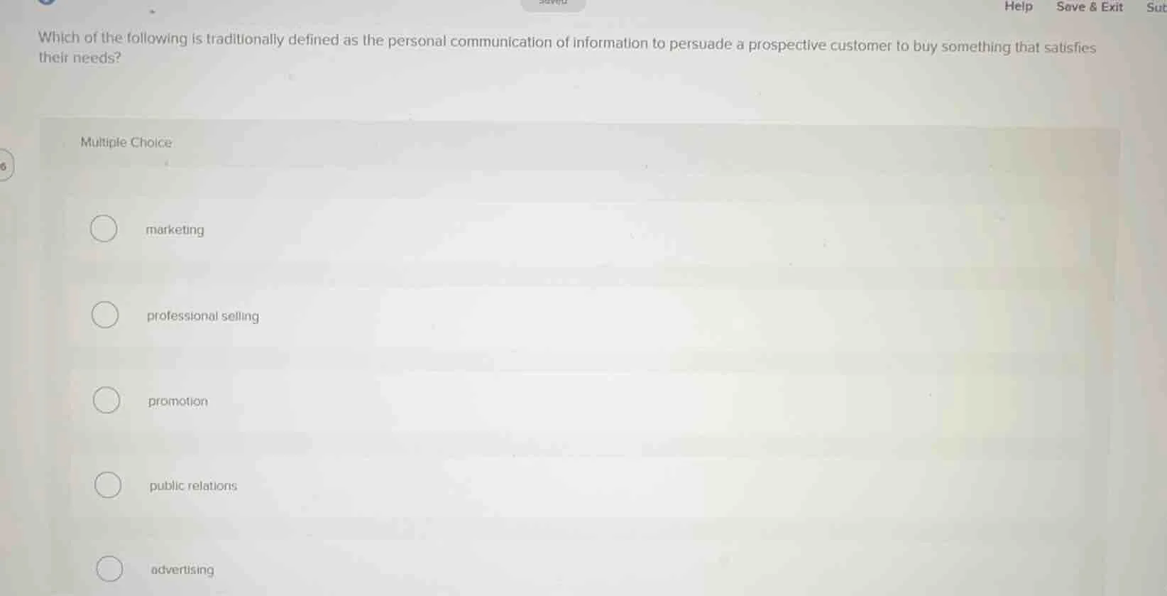 which of the following is traditionally defined as the personal communi…