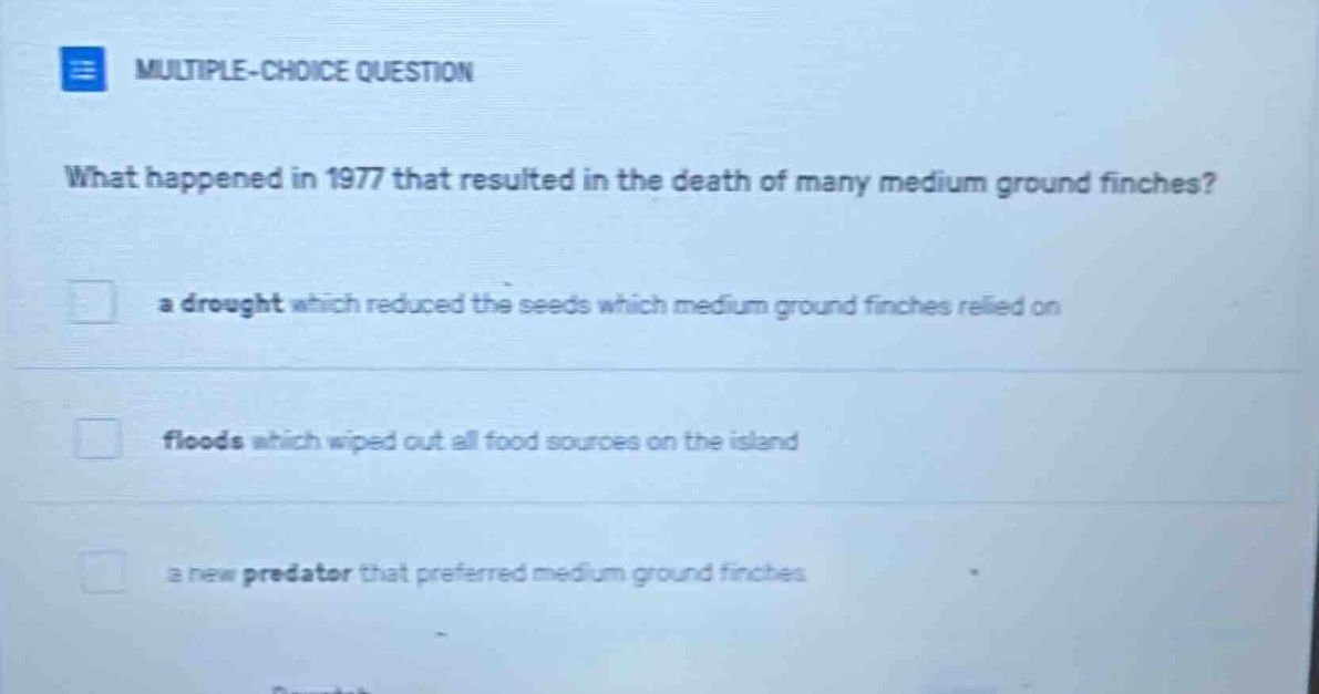 multiple-choice question what happened in 1977 that resulted in the dea…