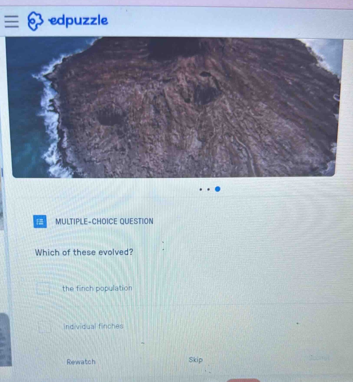 multiple-choice question which of these evolved? the finch population i…