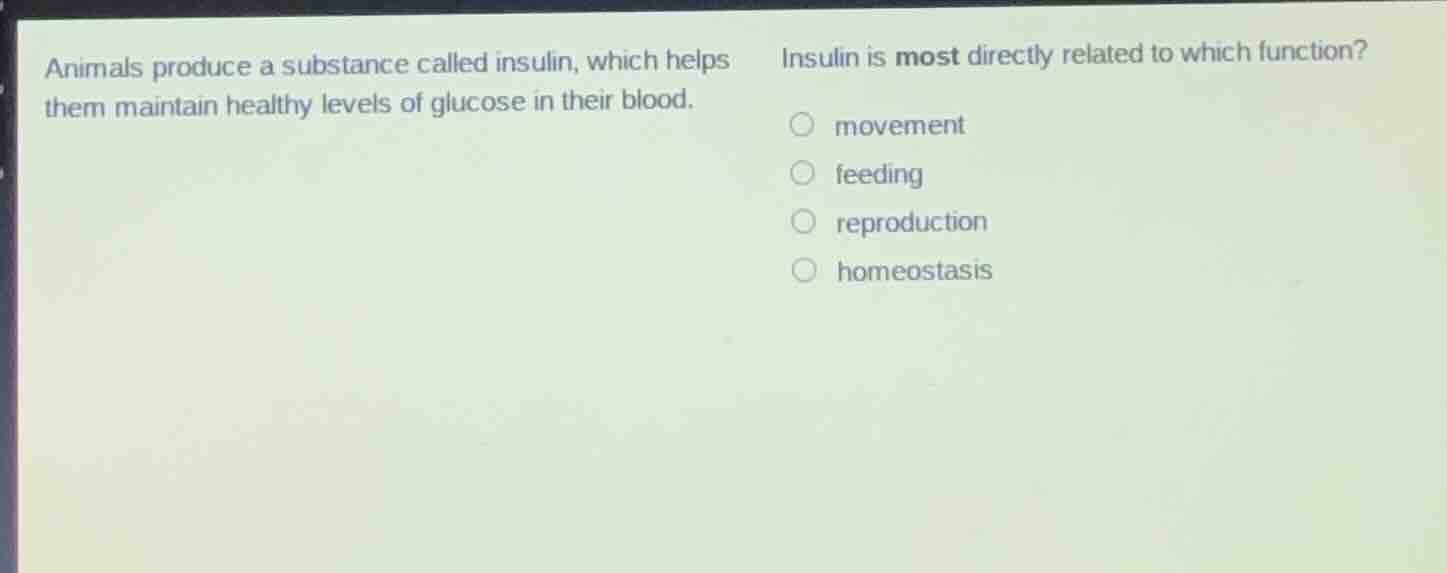 animals produce a substance called insulin, which helps them maintain h…