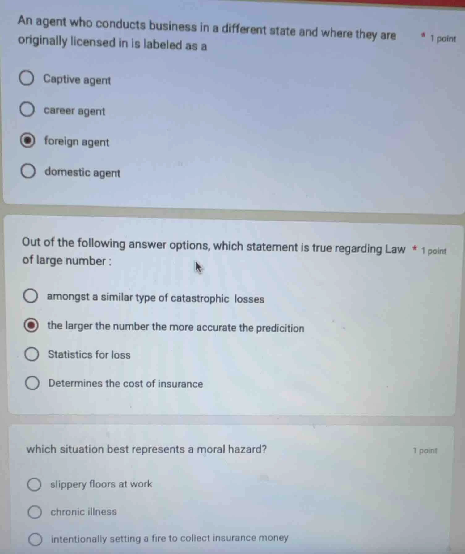 an agent who conducts business in a different state and where they are …