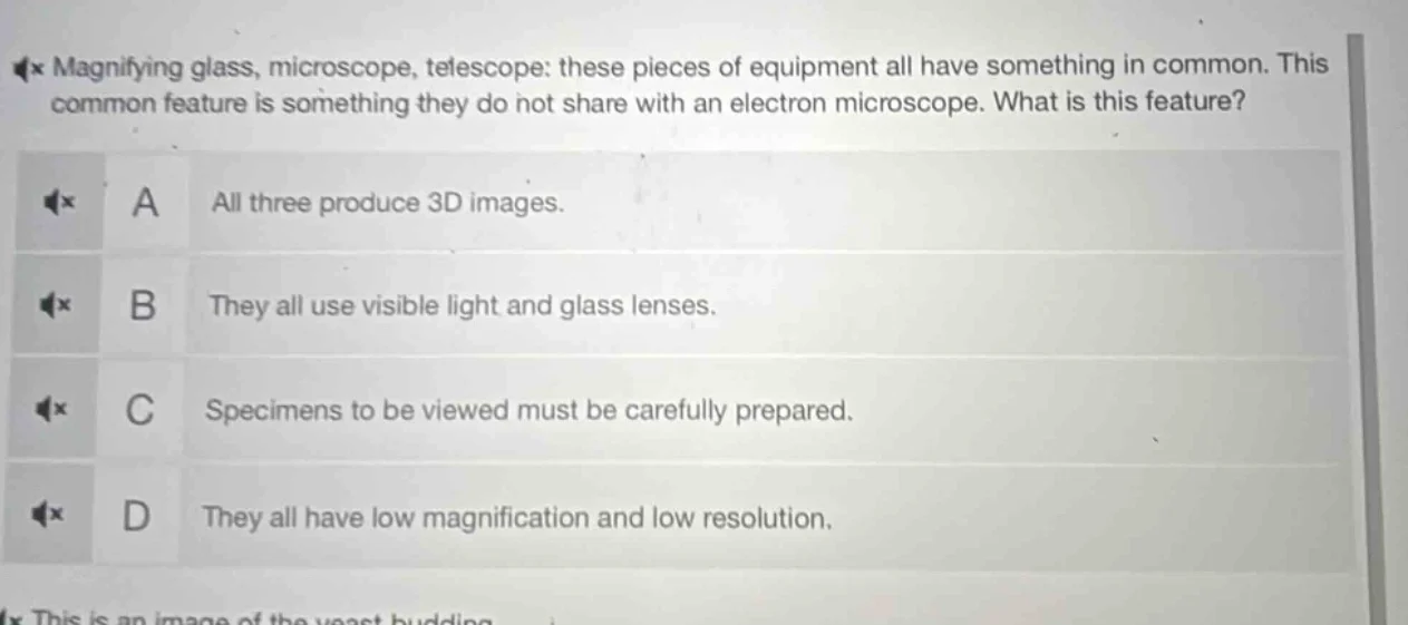 magnifying glass, microscope, telescope: these pieces of equipment all …