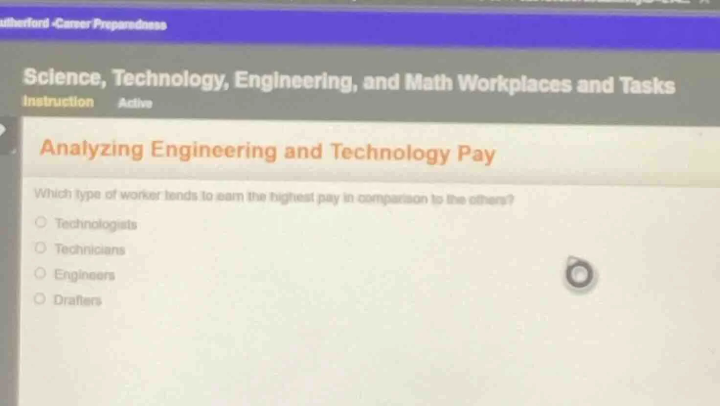 science, technology, engineering, and math workplaces and tasks analyzi…