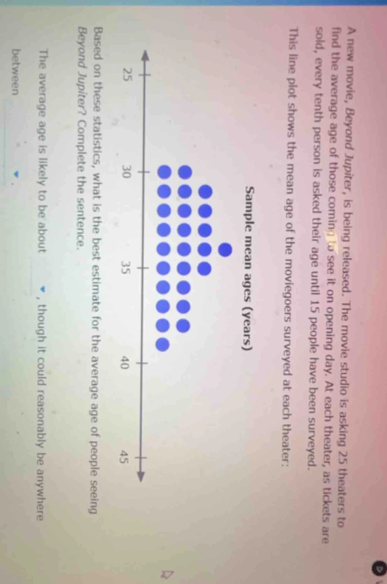 a new movie, beyond jupiter, is being released. the movie studio is ask…