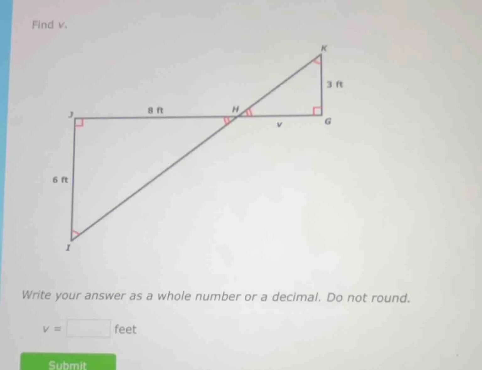 find v. write your answer as a whole number or a decimal. do not round.…