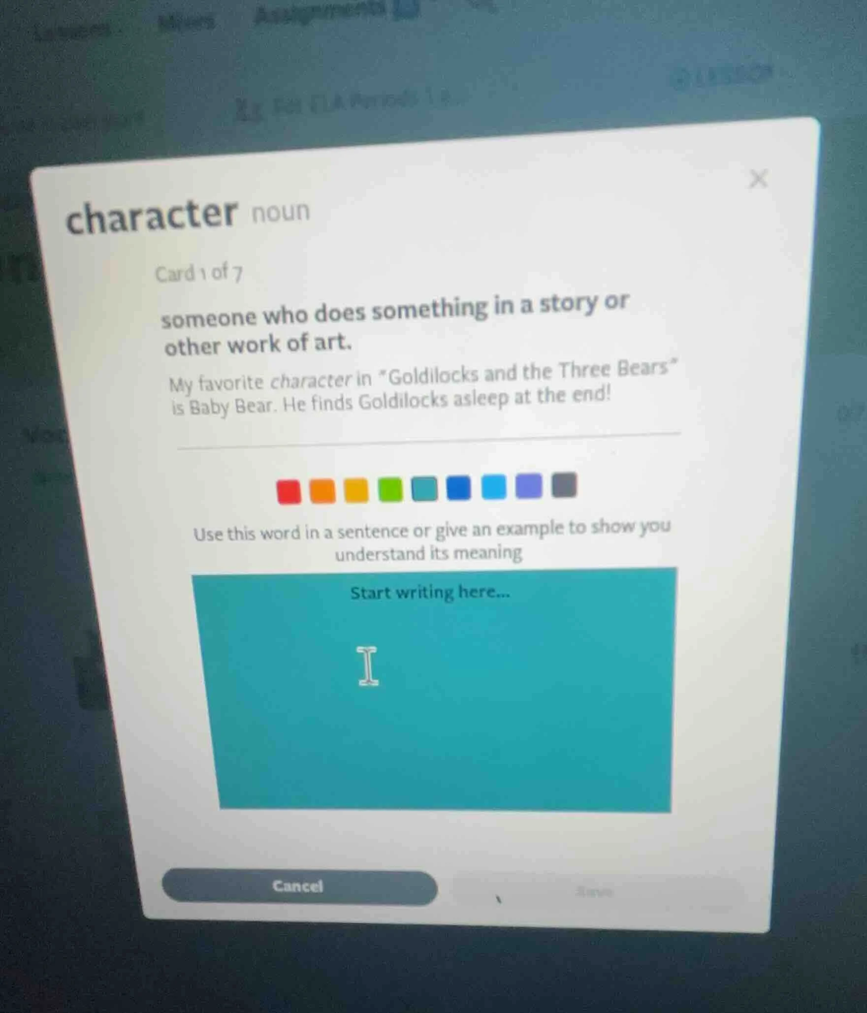 character noun card 1 of 7 someone who does something in a story or oth…