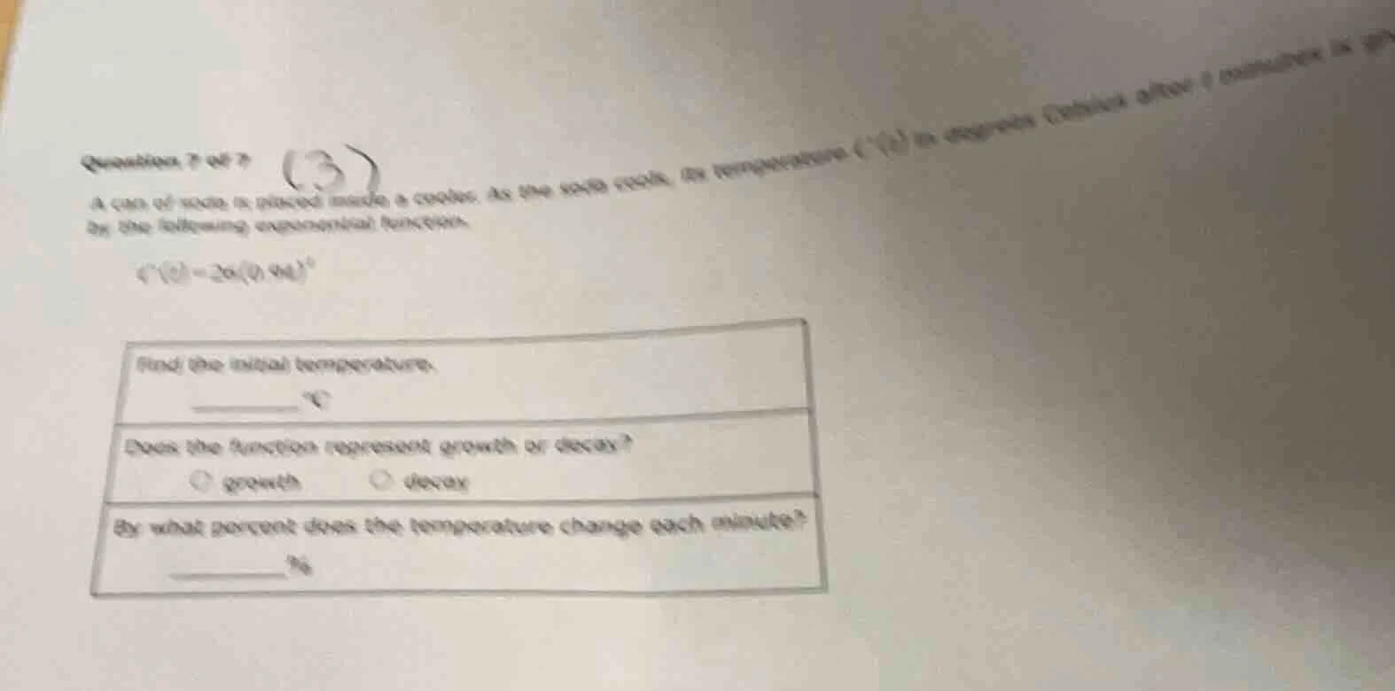 question 7 of 7 a can of soda is placed inside a cooler. as the soda co…