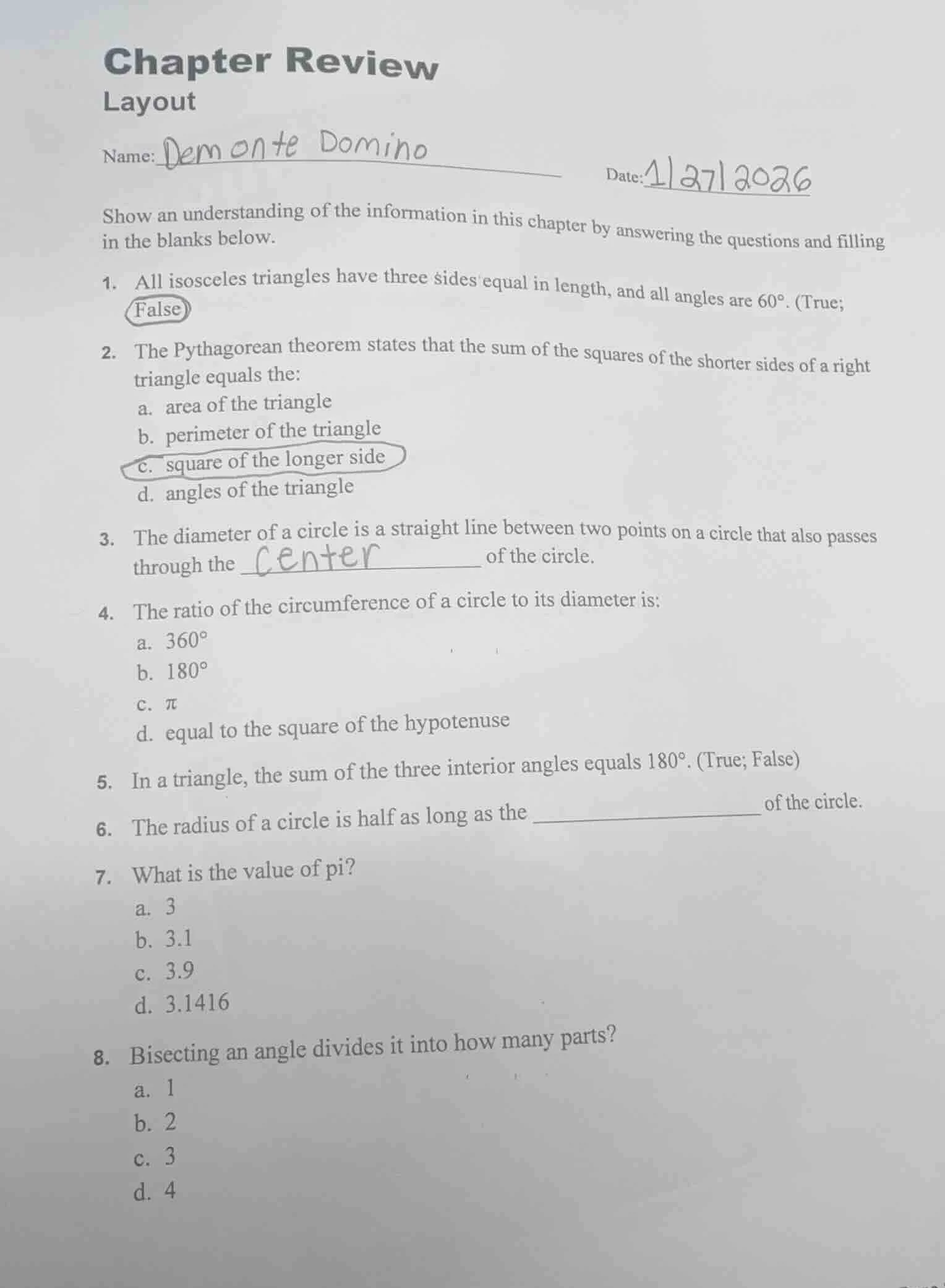 chapter review layout name: demonte domino date: 11/27/2026 show an und…