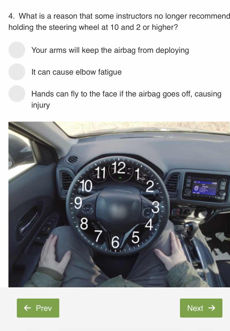 4. what is a reason that some instructors no longer recommend holding t…