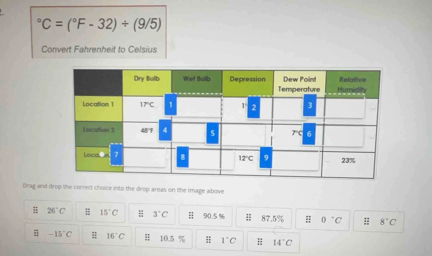 °c = (°f - 32) ÷ (9/5) convert fahrenheit to celsius chart with columns…