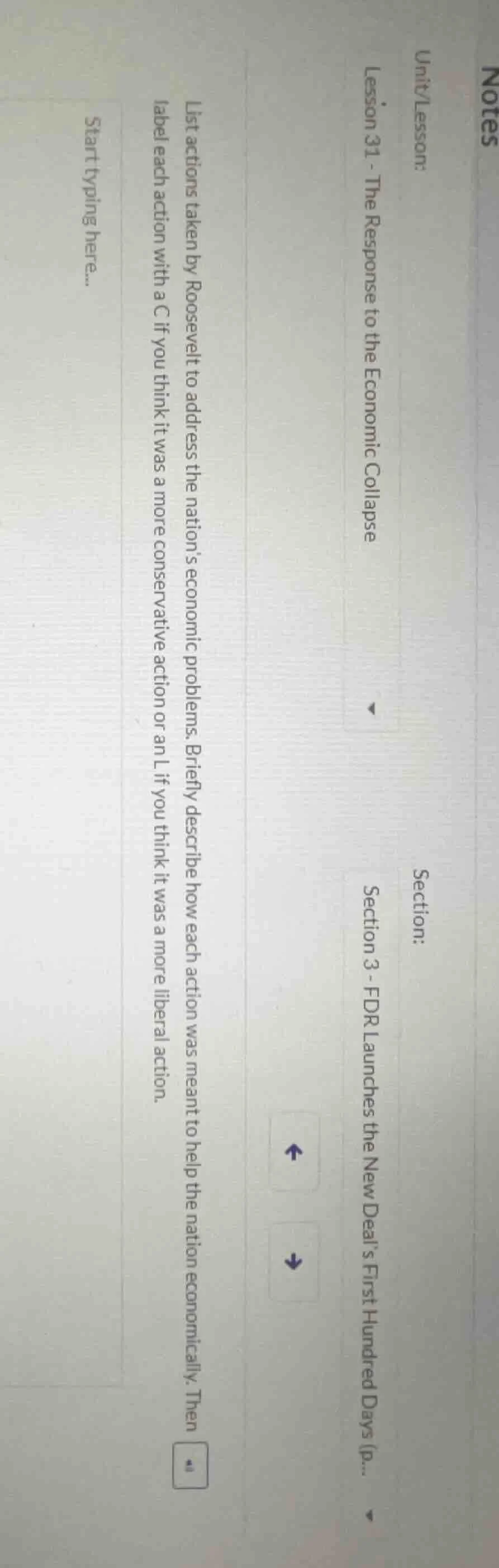 list actions taken by roosevelt to address the nation’s economic proble…