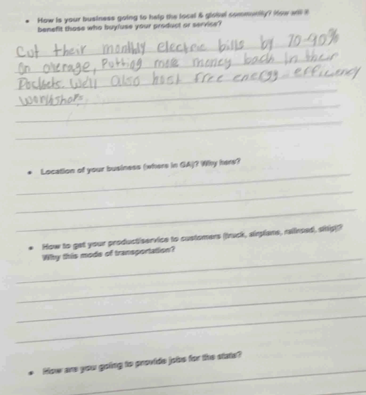 • how is your business going to help the local & global community? how …