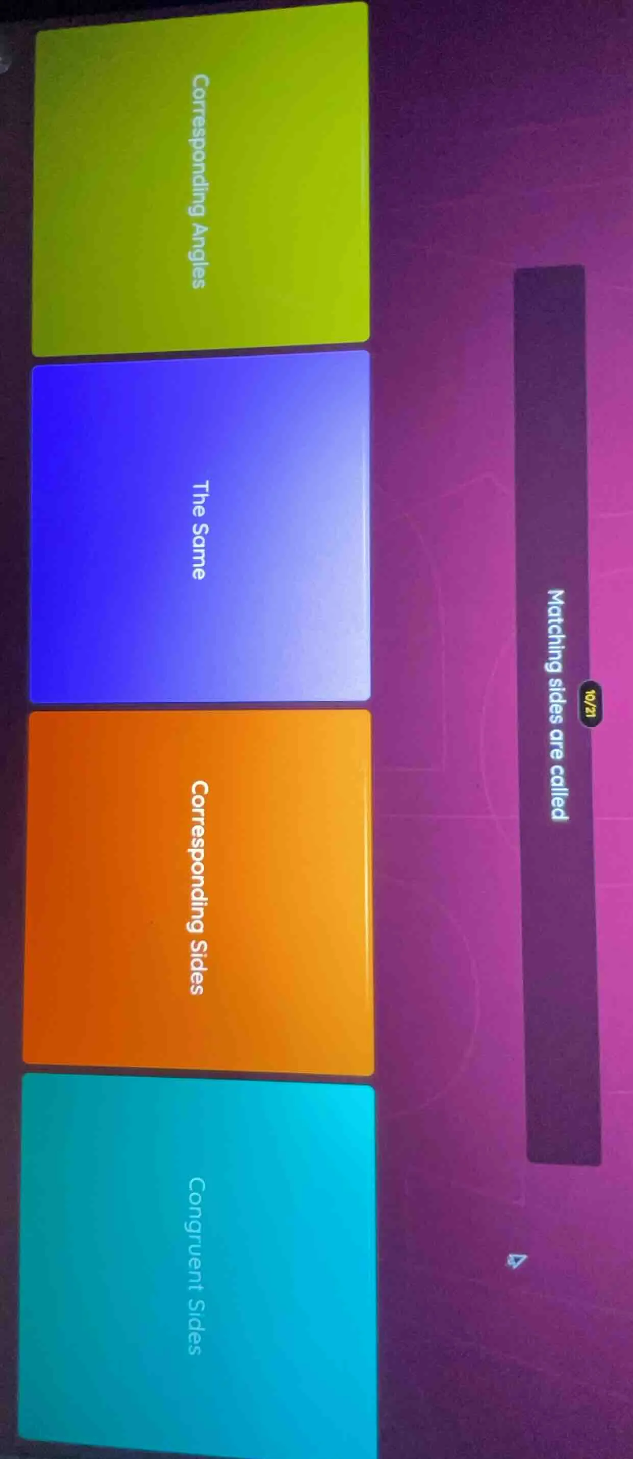 matching sides are called corresponding angles the same corresponding s…