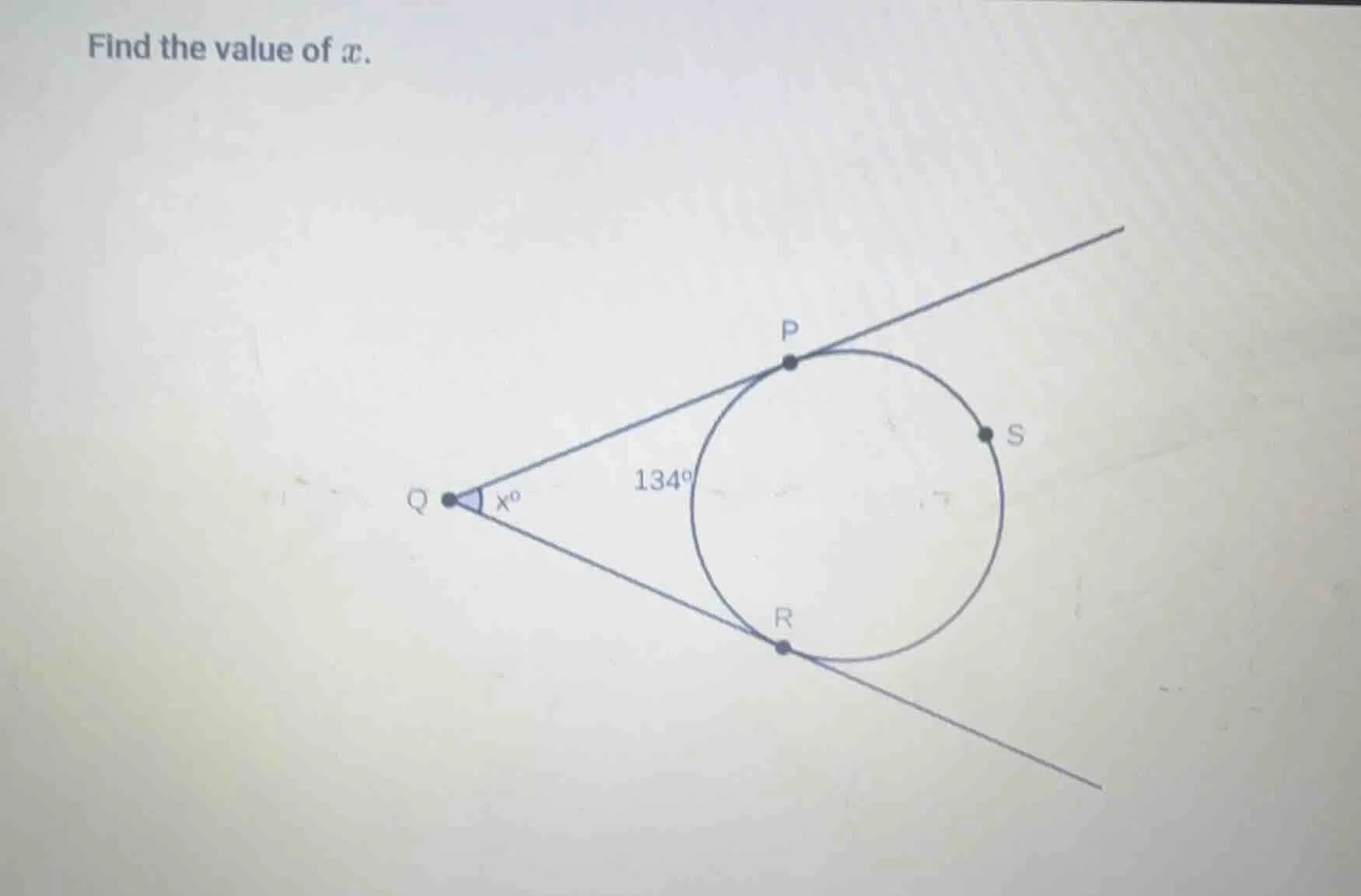 find the value of ( x ).