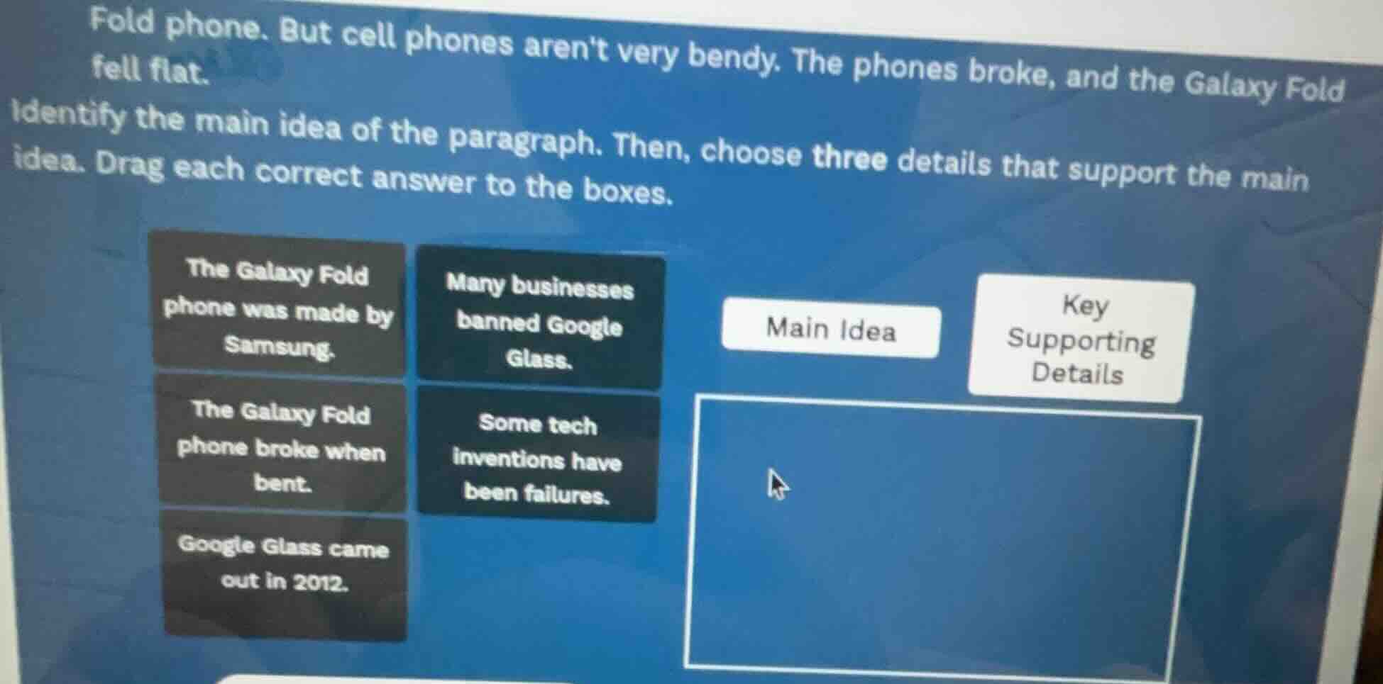 fold phone. but cell phones arent very bendy. the phones broke, and the…