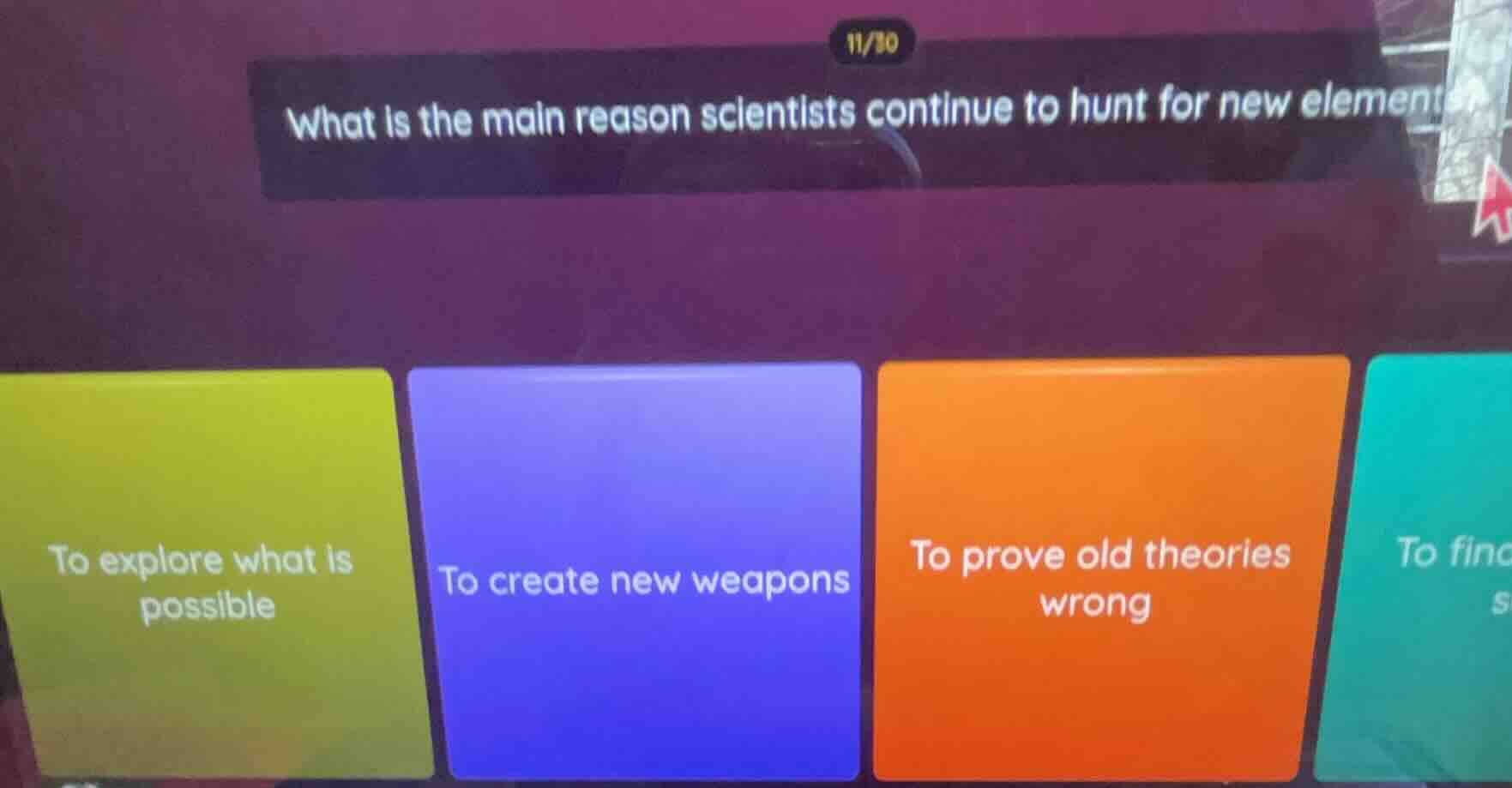 what is the main reason scientists continue to hunt for new element to …