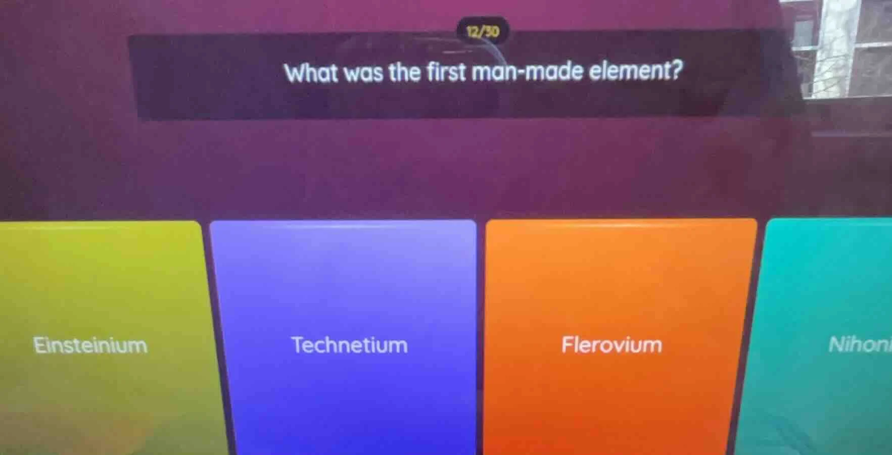 what was the first man - made element? einsteinium technetium flerovium…