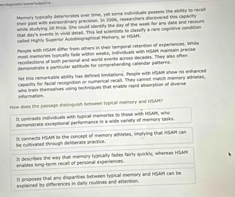 memory typically deteriorates over time, yet some individuals possess t…