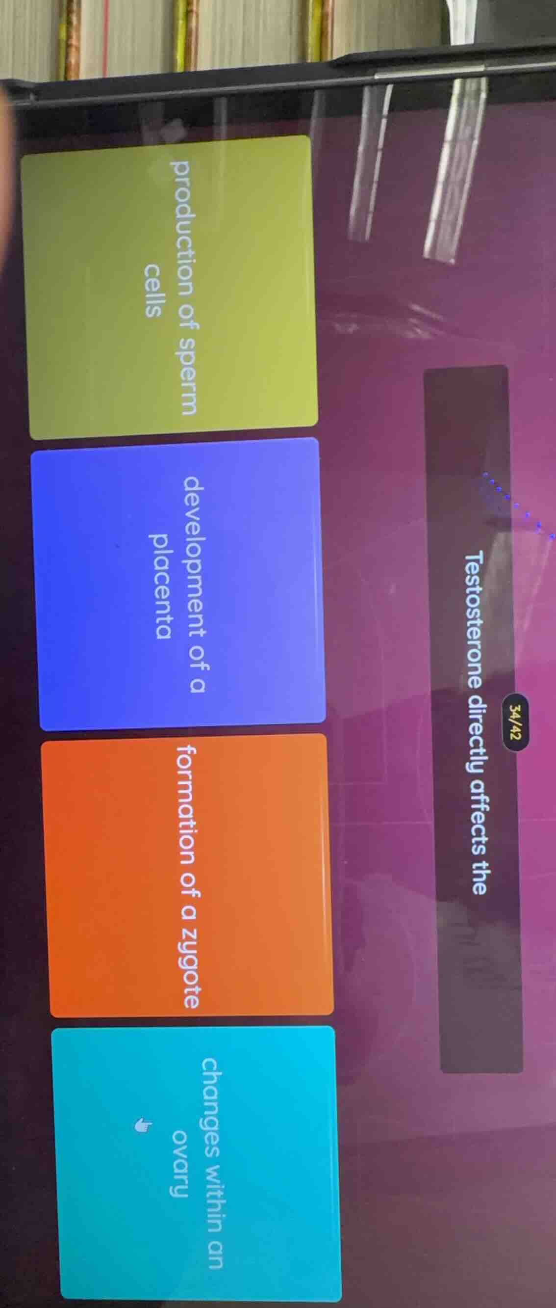 testosterone directly affects the production of sperm cells development…