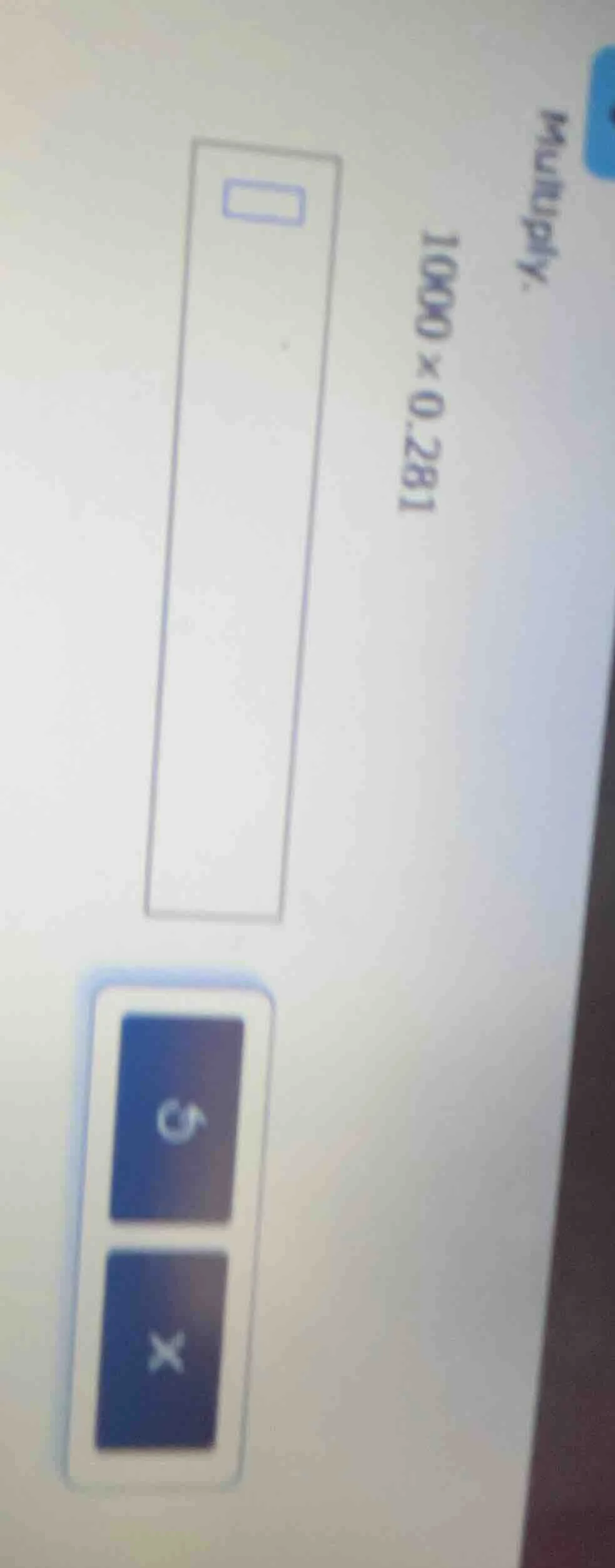 multiply 1000 × 0.281