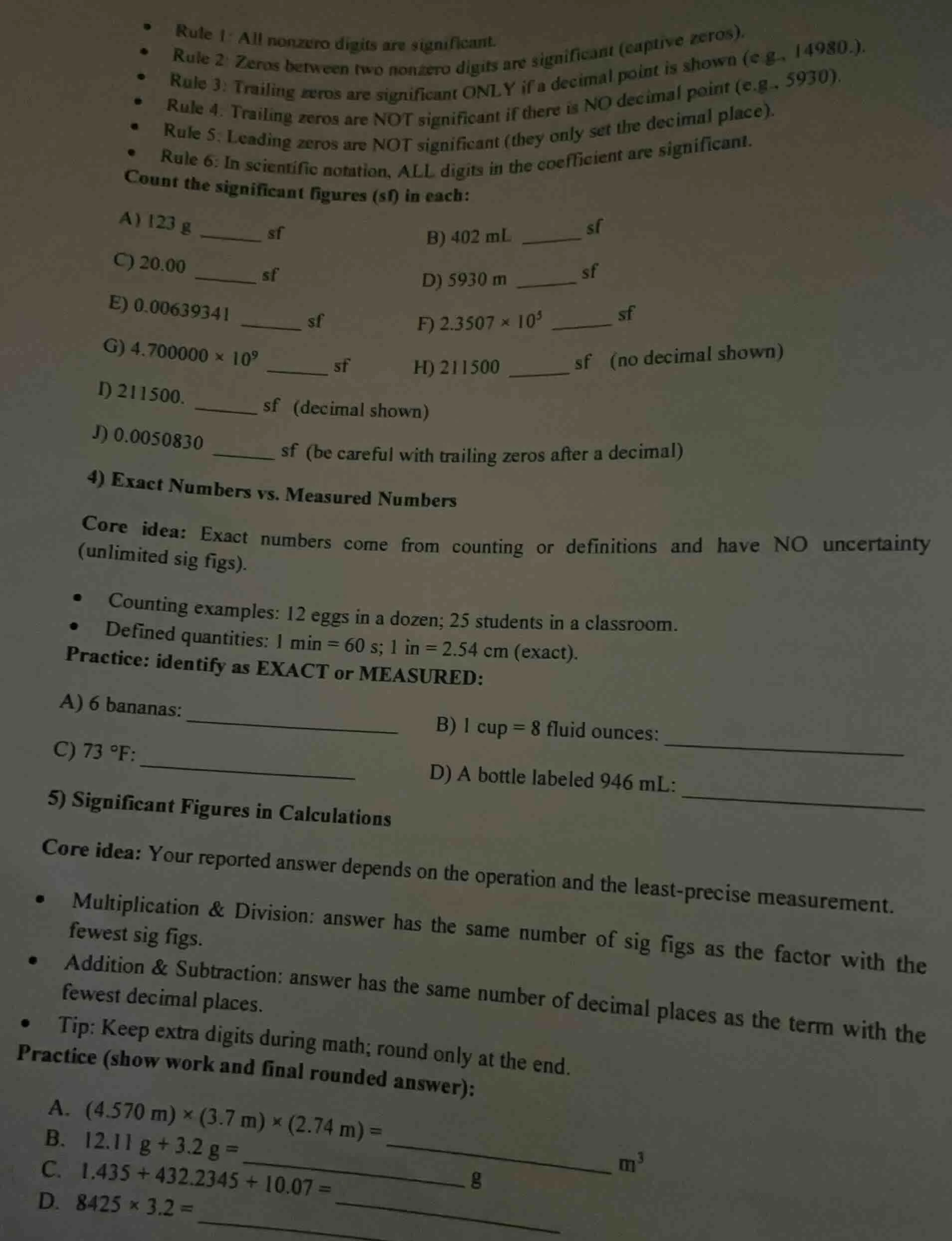 • rule 1: all nonzero digits are significant. • rule 2: zeros between t…