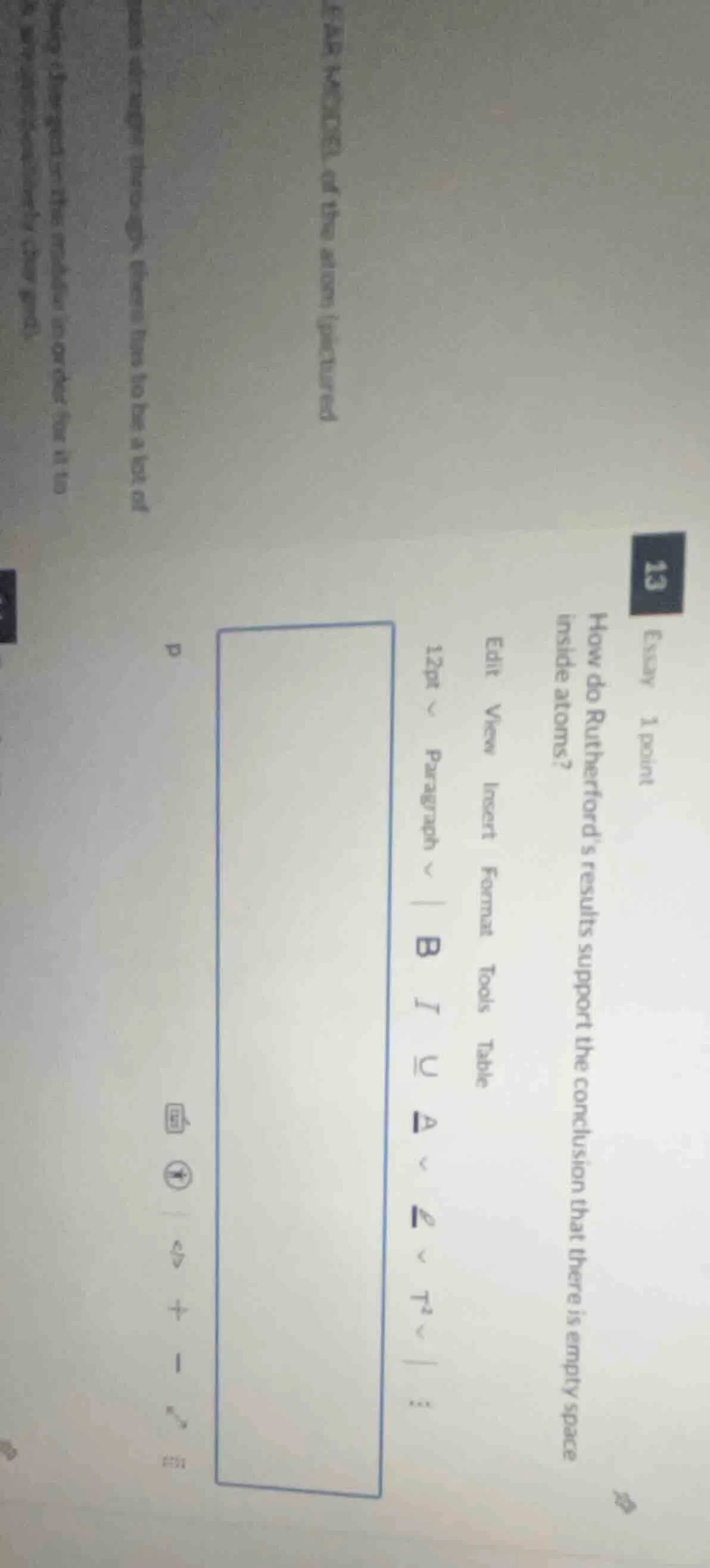 essay 1 point 13 how do rutherford’s results support the conclusion tha…