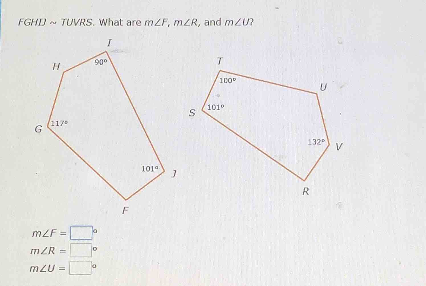 fghij ~ tuvrs. what are ( mangle f ), ( mangle r ), and ( mangle u )? (…