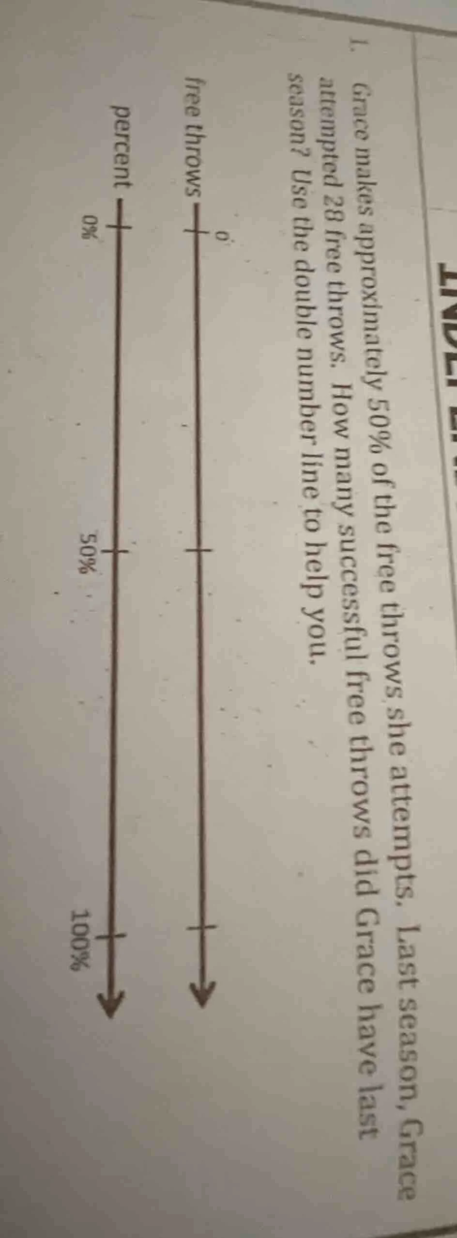 1. grace makes approximately 50% of the free throws she attempts. last …