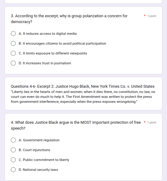 3. according to the excerpt, why is group polarization a concern for de…