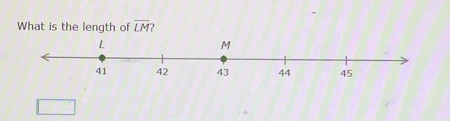 what is the length of \\(\\overline{lm}\\)?
