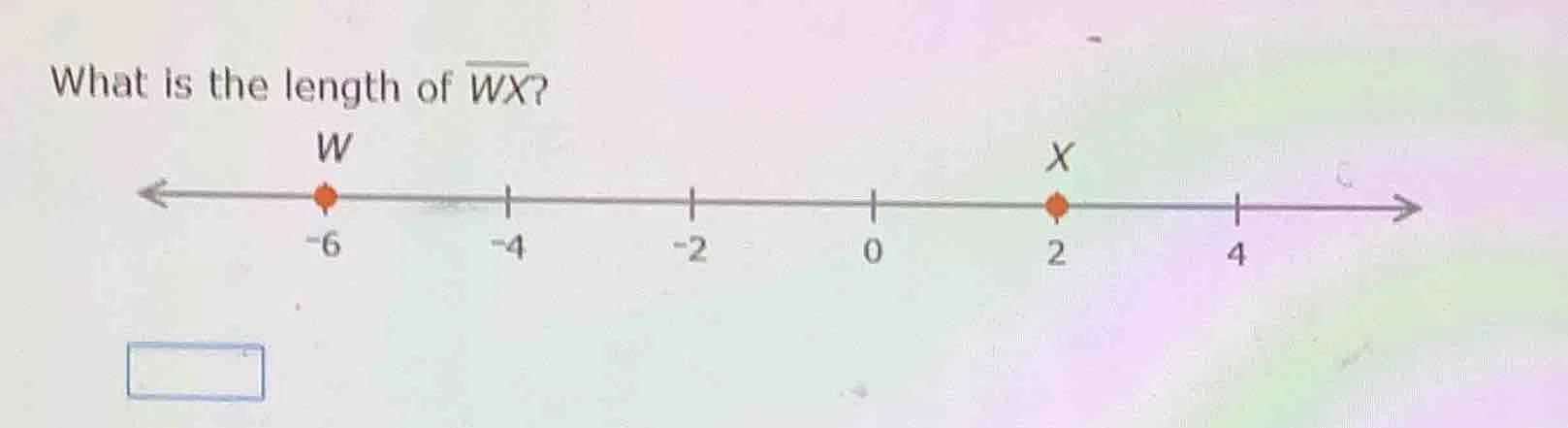 what is the length of \\(\\overline{wx}\\)?