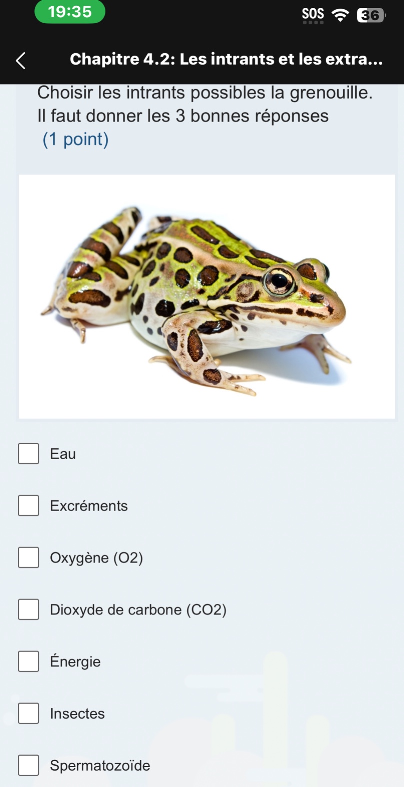 chapitre 4.2: les intrants et les extra... choisir les intrants possibl…